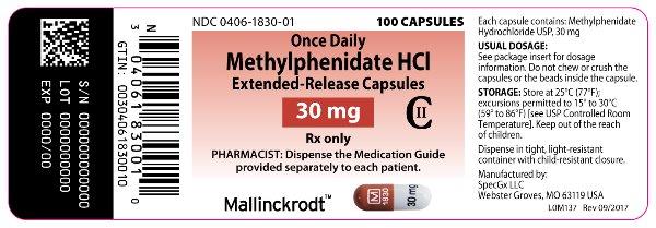 PRINCIPAL DISPLAY PANEL 30 mg Label