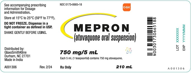 Mepron 750 mg label