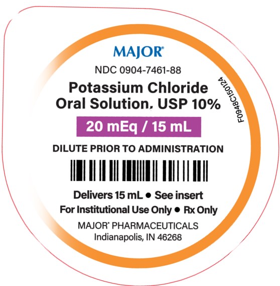 Potassium Chloride Oral Solution, USP 10% 20 mEq/15 mL