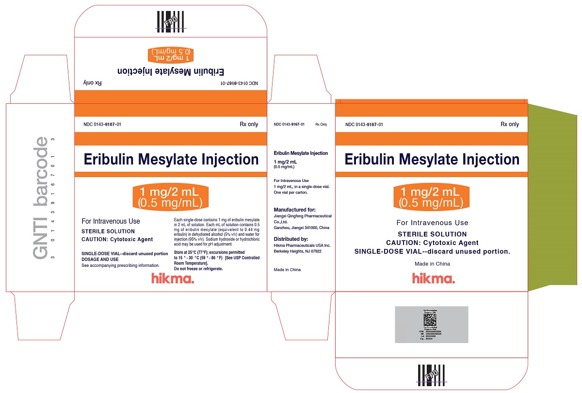 PRINCIPAL DISPLAY PACKAGE - Eribulin Mesylate Injection 1 mg/2 mL Carton