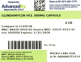 Clindamycin HCl 300mg #28