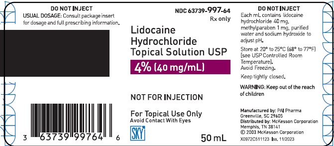 Label - Lidocaine Hydrochloride Topical Solution USP 4% (40 mg/mL)