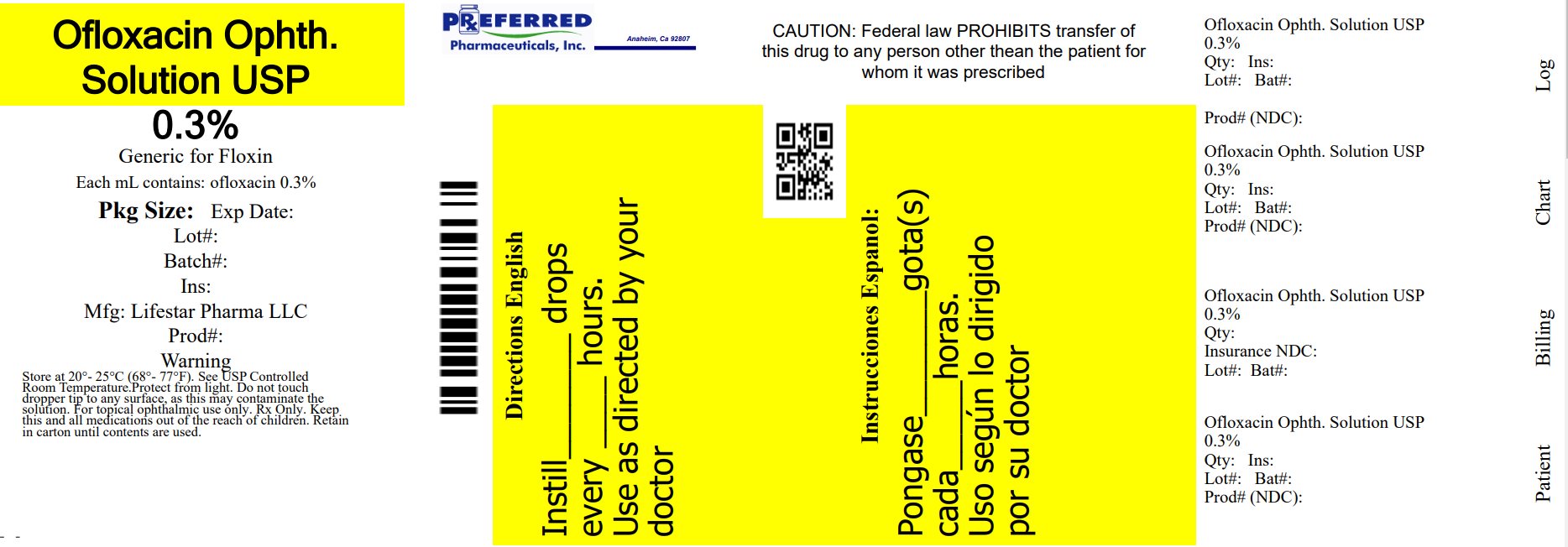 Ofloxacin Ophth Solution USP 0.3%