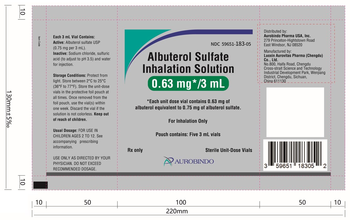  Pouch Label (5 Vials)-0.63 mg/3 mL