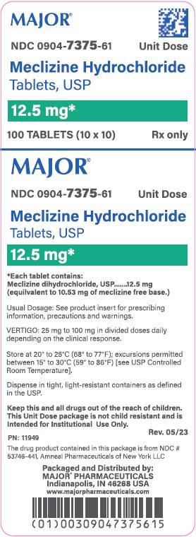 12.5mg* carton label