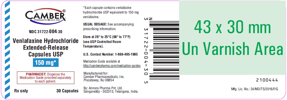 Venlafaxine Hydrochloride 150mg 30 capsules