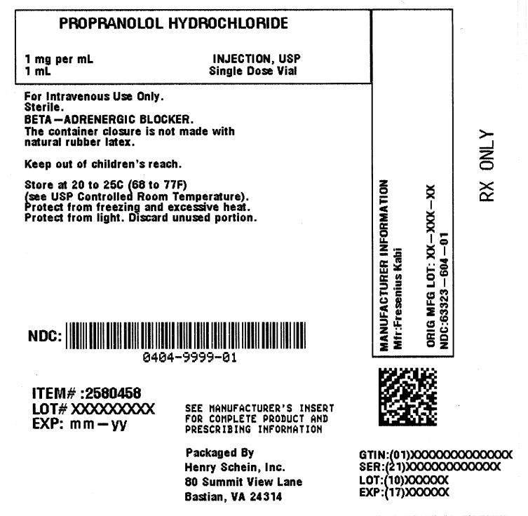 PROPRANOLOLpropranolol hydrochloride injection, solutionRx only