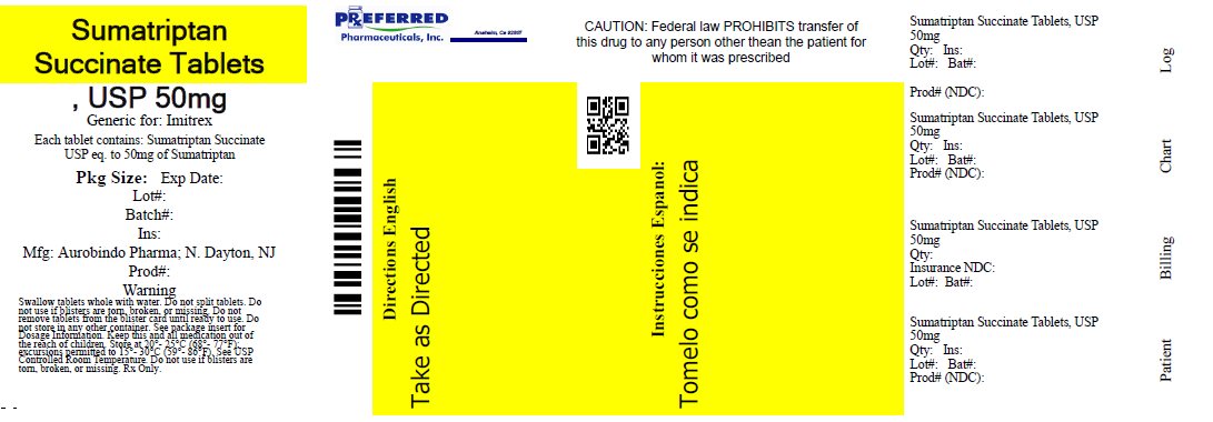 Sumatriptan Succinate Tablets, USP 50mg