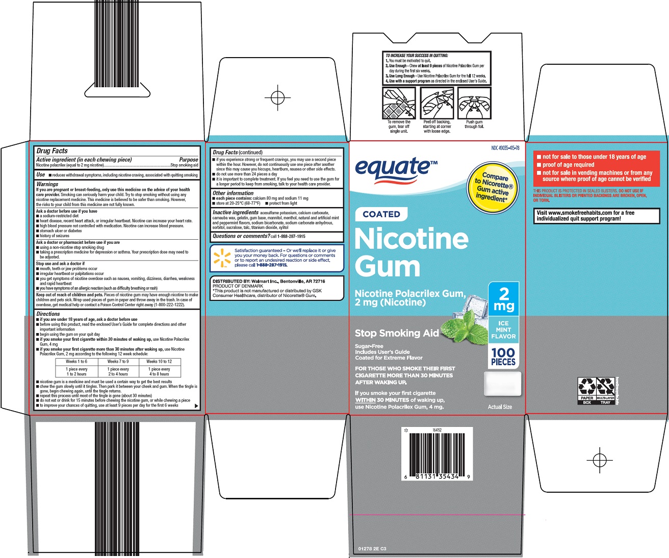 Nicotine Gum Carton