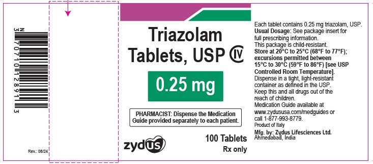 0.25 mg label