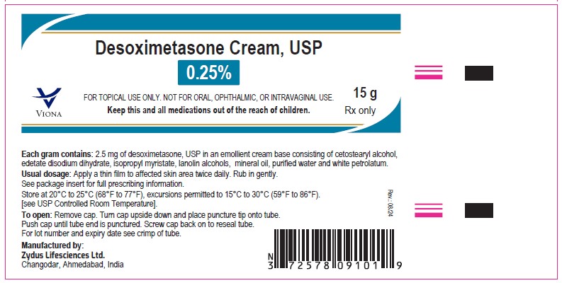 Desoximetasone Cream USP, 0.25%