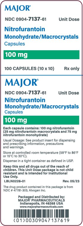 100mg carton label