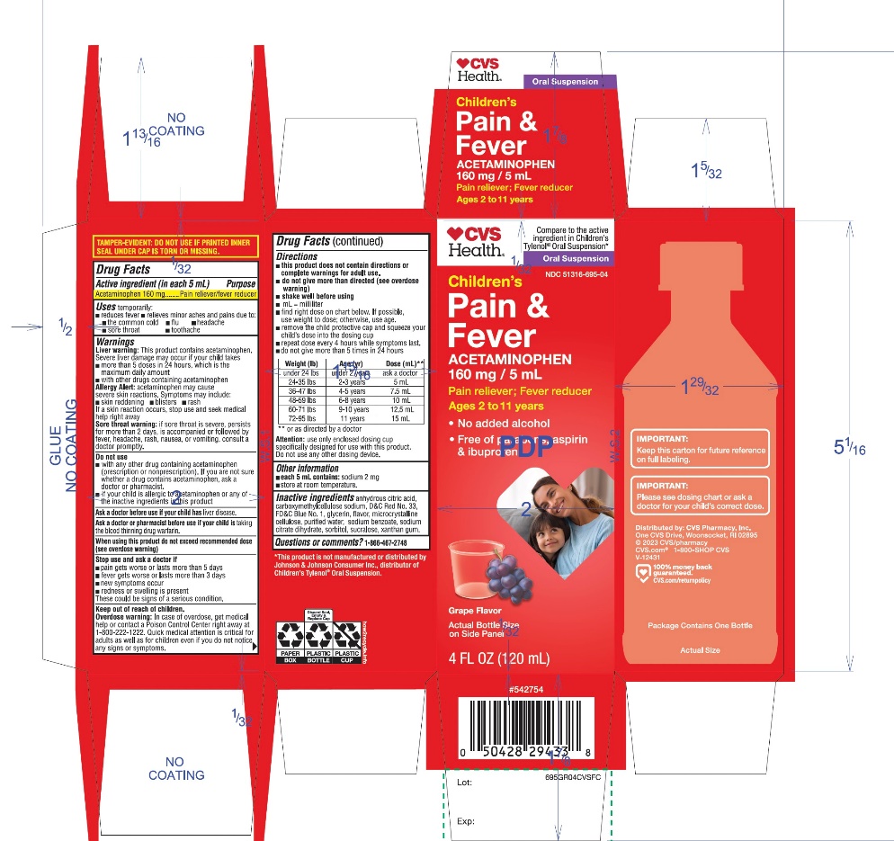 CVS  Children's Pain+ Fever Relief  Oral Suspension