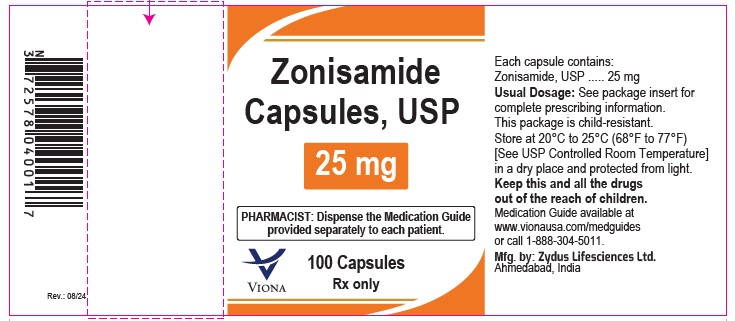 Zonisamide Capsules, 25 mg