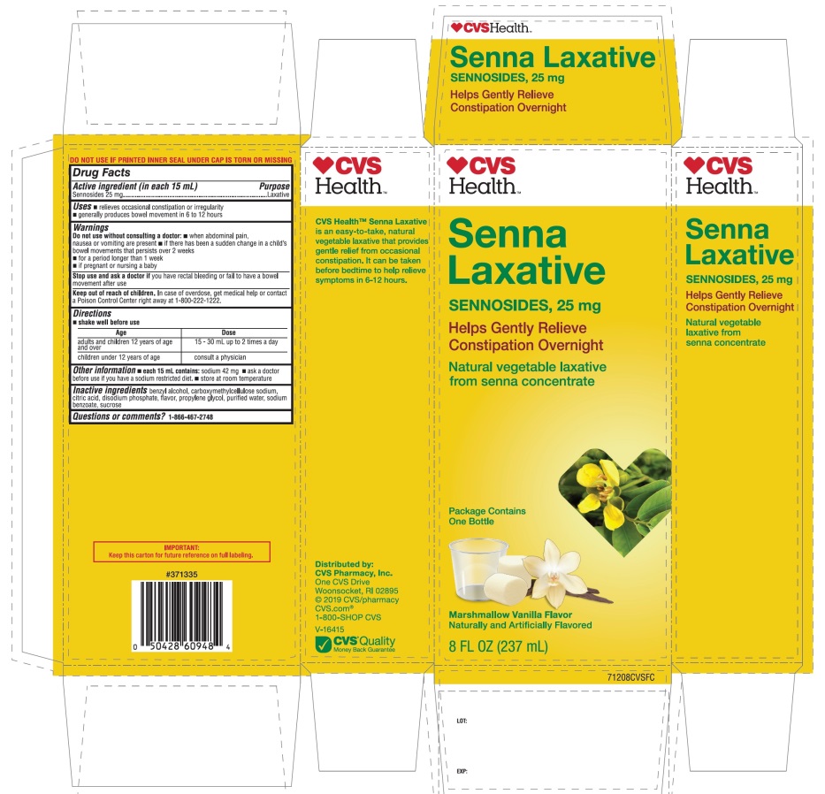 CVS Health Senna Laxative Marshmallow Vanilla Flavor Sennosides