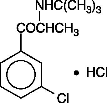 bupropion hydrochloride chemical structure