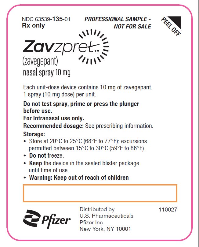 PRINCIPAL DISPLAY PANEL – Nasal Spray Blister Foil Label Sample