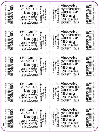 100 mg Minocycline Hydrochloride Capsule Blister