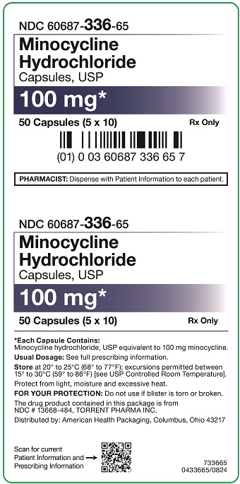 100 mg Minocycline Hydrochloride Capsules Carton