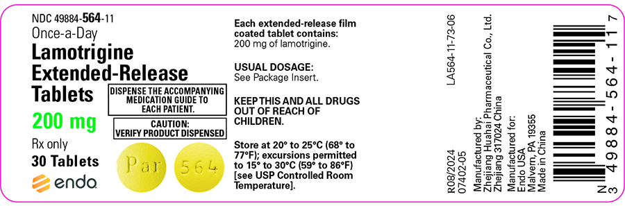 This is an image of Lamotrigine Extended-Release Tablets 200 mg 30 tablets.