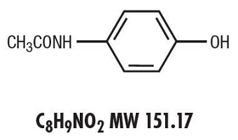 Acetaminophen Structural Formula