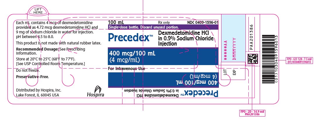 PRINCIPAL DISPLAY PANEL – 100 mL Bottle Label - 1596