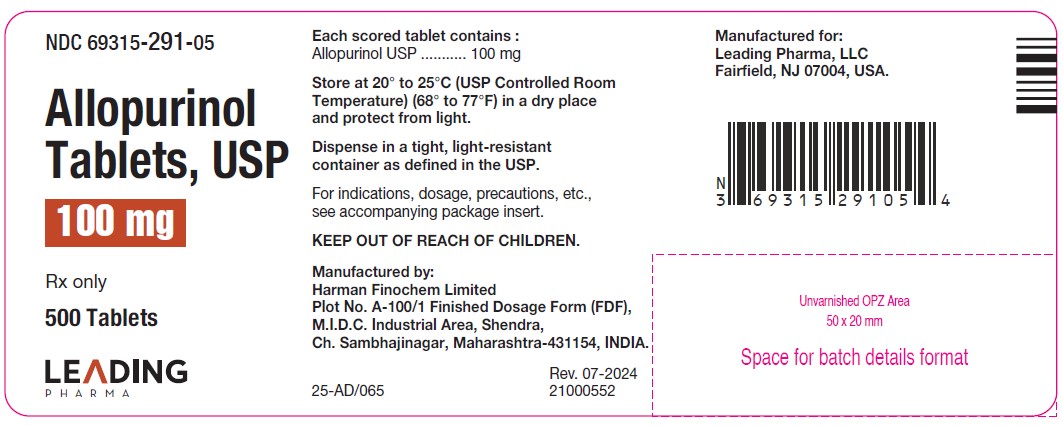 Allopurinol 100 mg 500