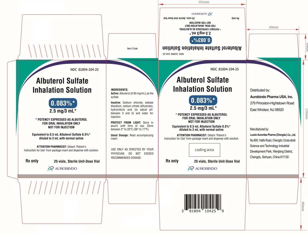 Carton Label (25 Vials)