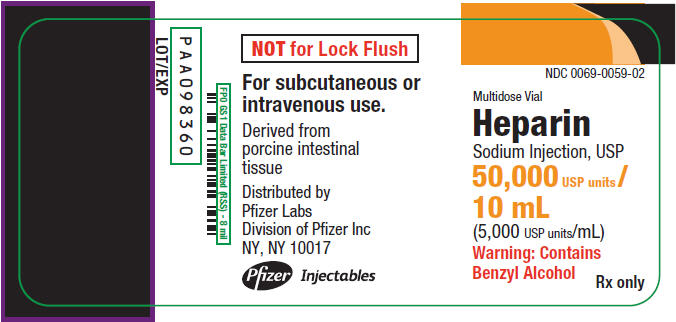 PRINCIPAL DISPLAY PANEL - 50,000 USP units/10 mL Multidose Vial Label