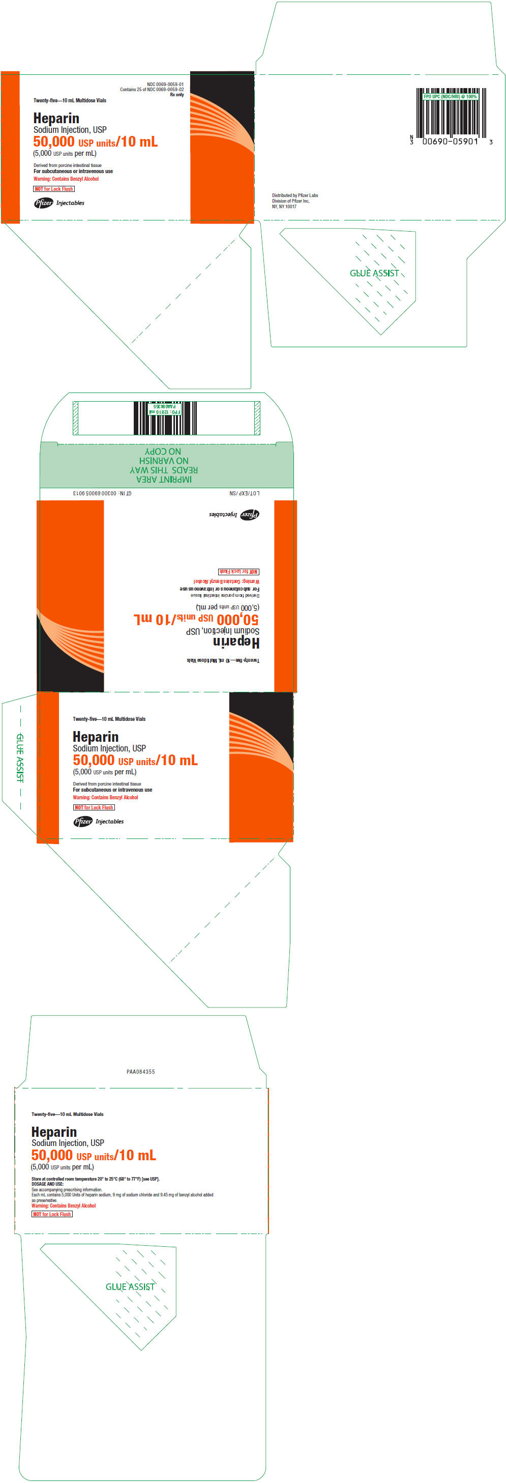 PRINCIPAL DISPLAY PANEL - 50,000 USP units/10 mL Multidose Vial Carton