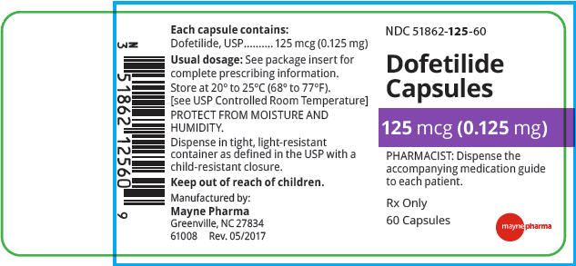 PRINCIPAL DISPLAY PANEL - 0.125 mg Capsule Bottle Label