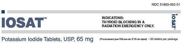 iosat 65 package label