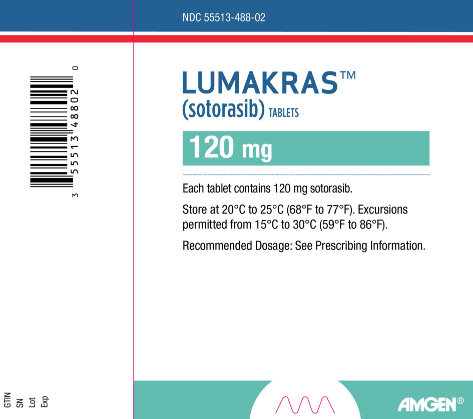 PRINCIPAL DISPLAY PANEL - 120 mg Tablet Bottle Carton Label - NDC 55513-488-02