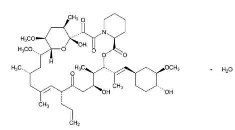 Tacrolimus structural formula