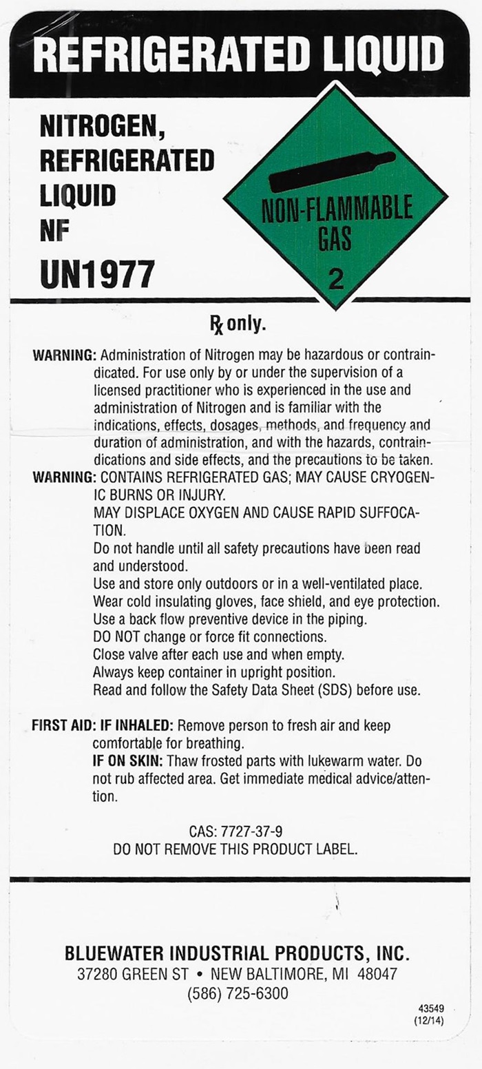 NITROGEN LIQUID LABEL