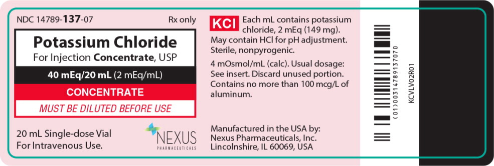 Principal Display Panel – 20 mL Vial Label