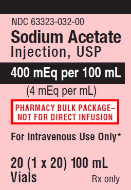 PACKAGE LABEL - PRINCIPAL DISPLAY – Sodium Acetate 400 mEq per 100 mL Tray Label
