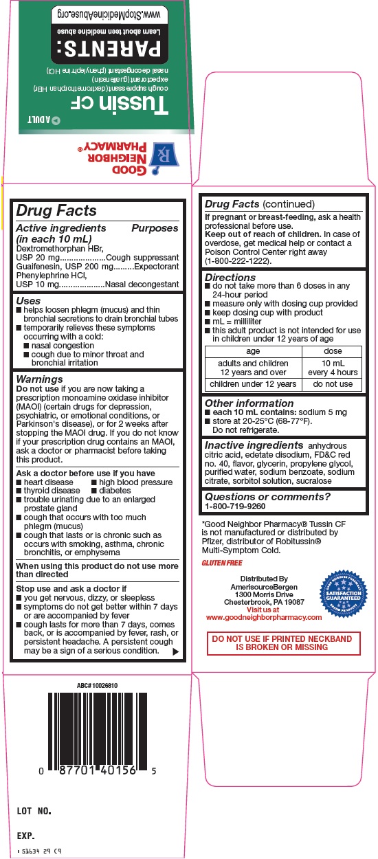 Good Neighbor Pharmacy Tussin CF image 2