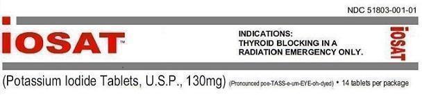 iosat 130 package label