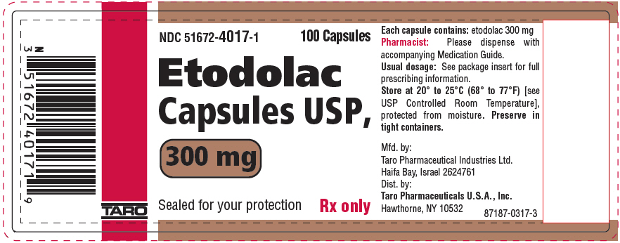 Principal Display Panel - 300 mg Capsule Bottle Label