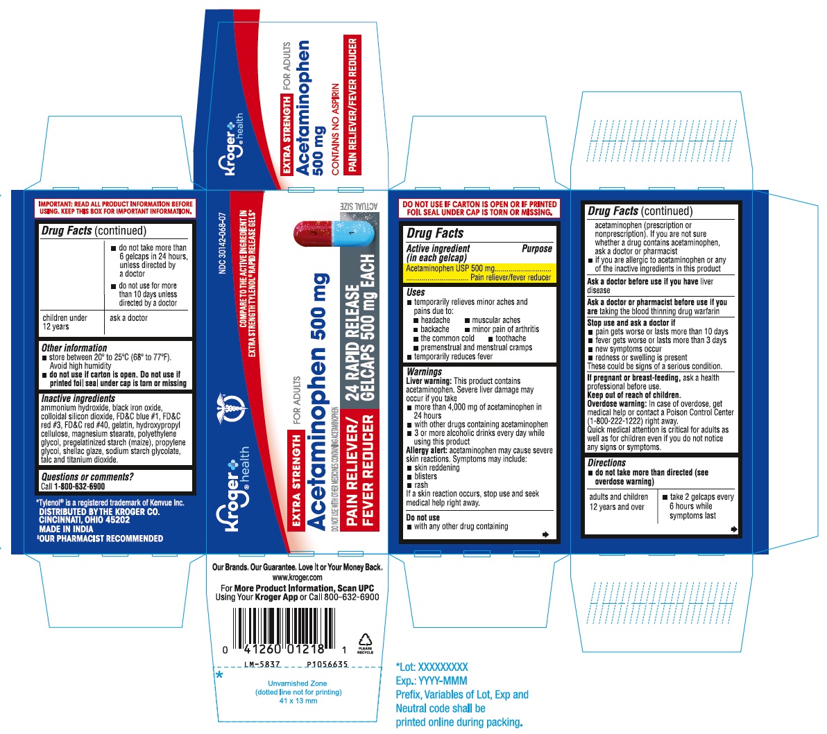 PACKAGE LABEL-PRINCIPAL DISPLAY PANEL 500 mg (24 Gelcaps Container Carton)