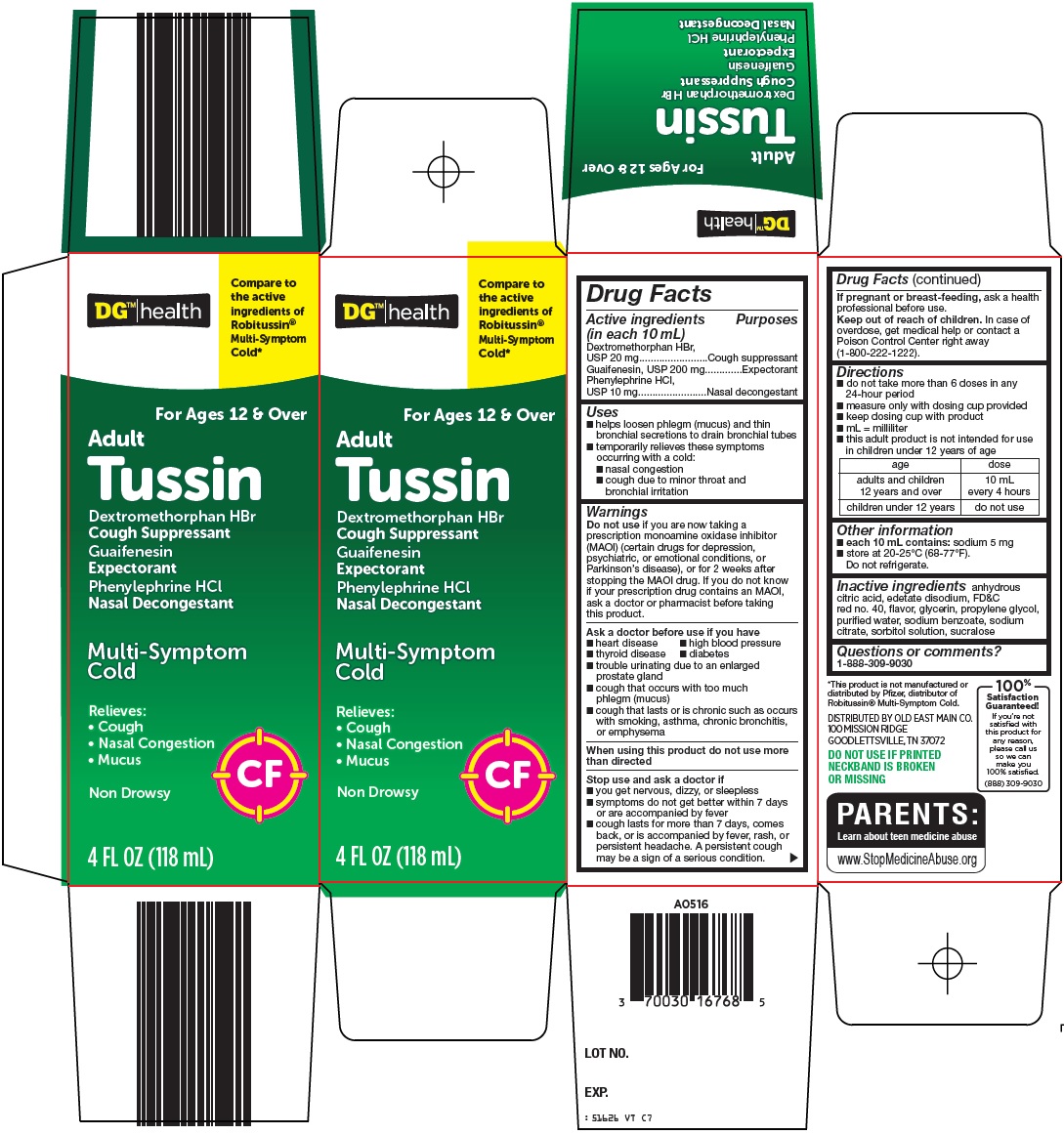 Adult Tussin Carton