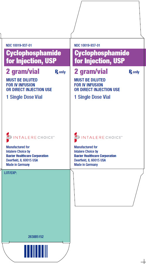 Representative Cyclophosphamide Intelere carton lbl NDC 10019-937-01 panel 2