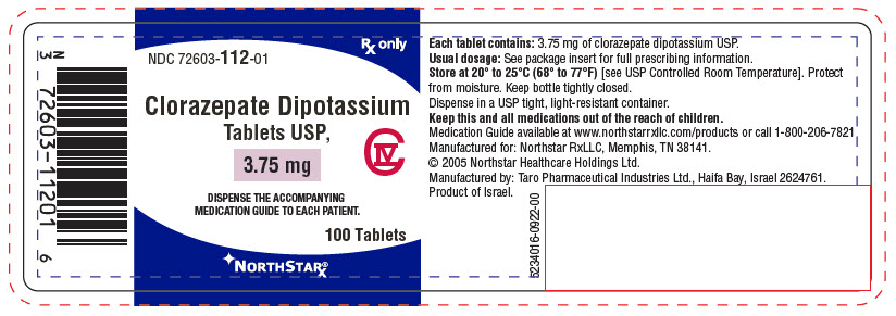 PRINCIPAL DISPLAY PANEL - 3.75 mg Tablet Bottle Label