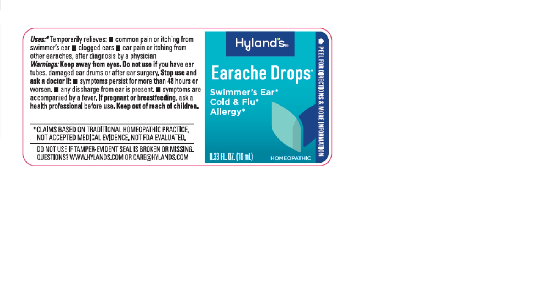 Earache Drops Label