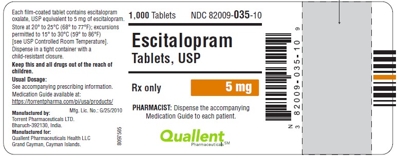 5 mg container label