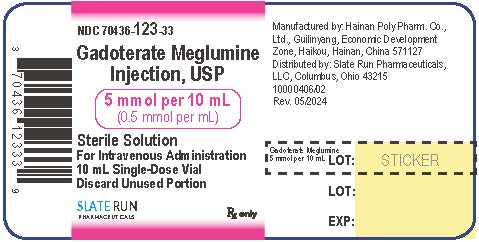 10mL vial label