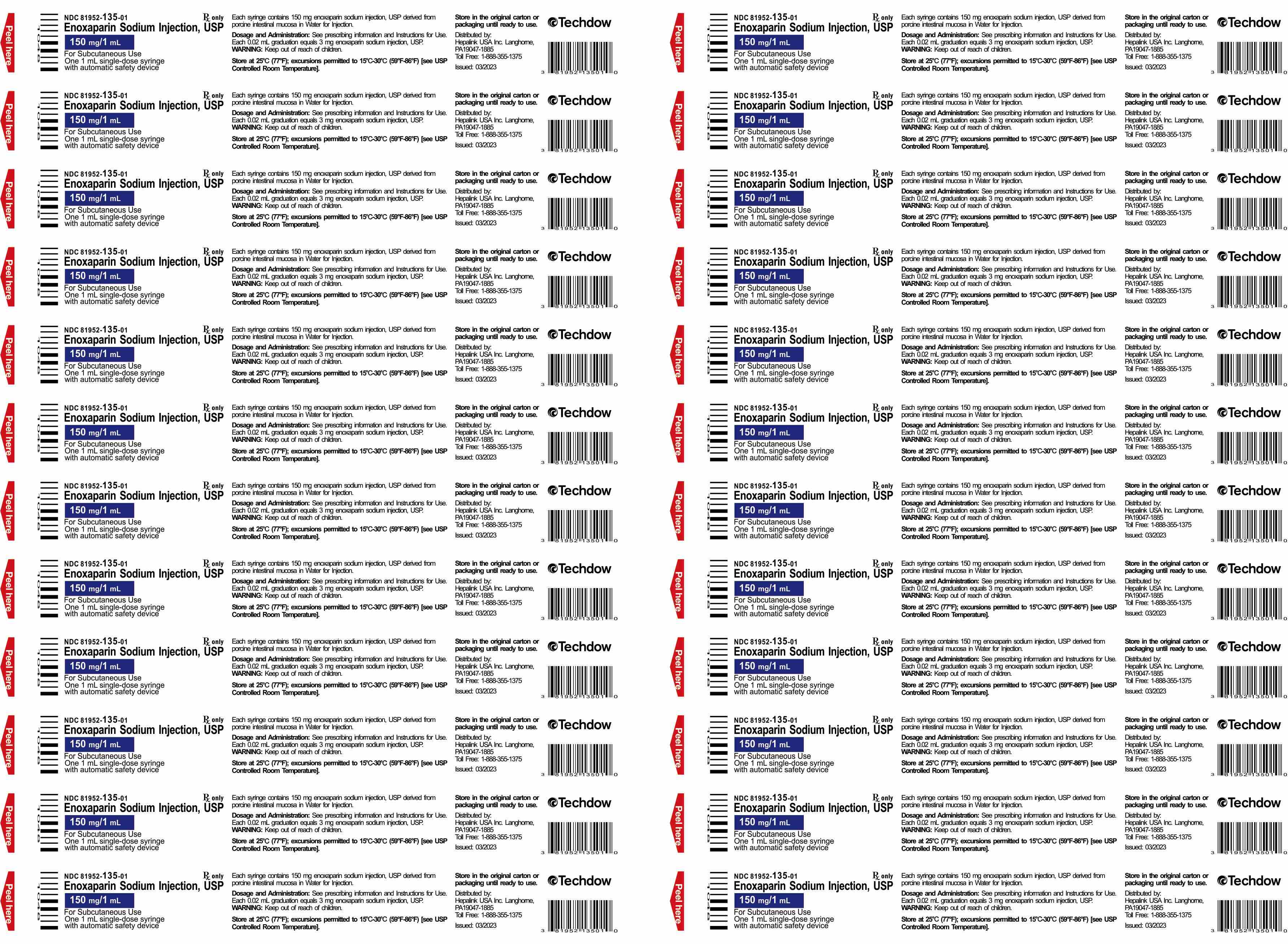 150mg blister label