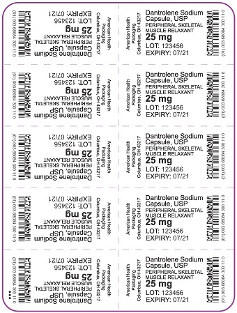 25 mg Dantrolene Sodium Capsule Blister