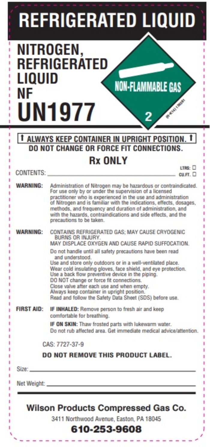 Wilson Products Refrigerated Nitrogen